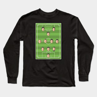 Football Formation 3-4-1-2 Long Sleeve T-Shirt